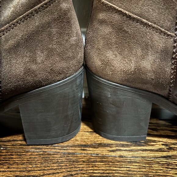 Brown leather boots SZ: 40 / US 9 Made in Spain - Picture 14 of 16